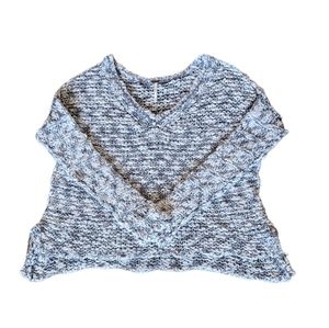 Free People Crochet Woven Sweater